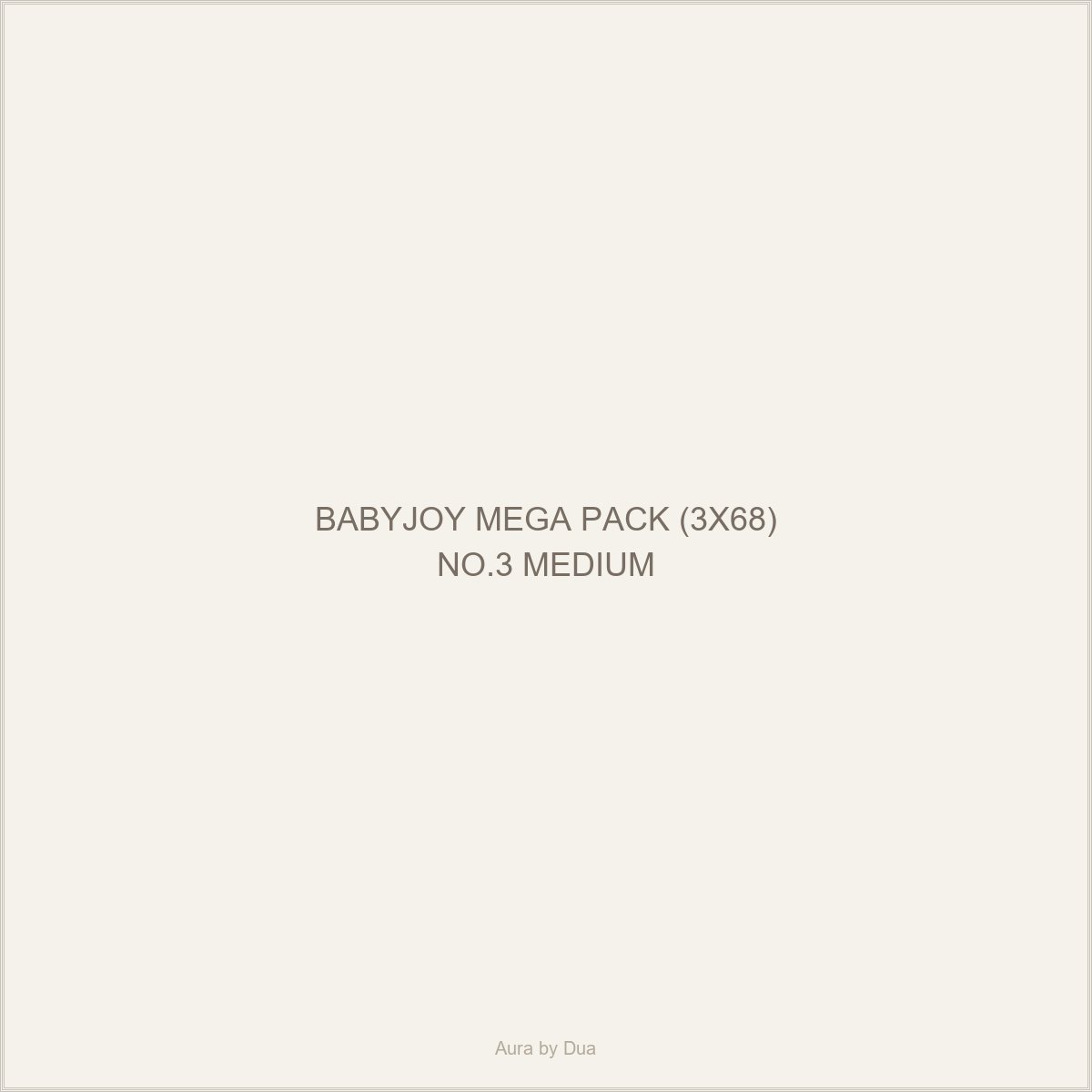 BABYJOY MEGA PACK (3X68) NO.3 MEDIUM