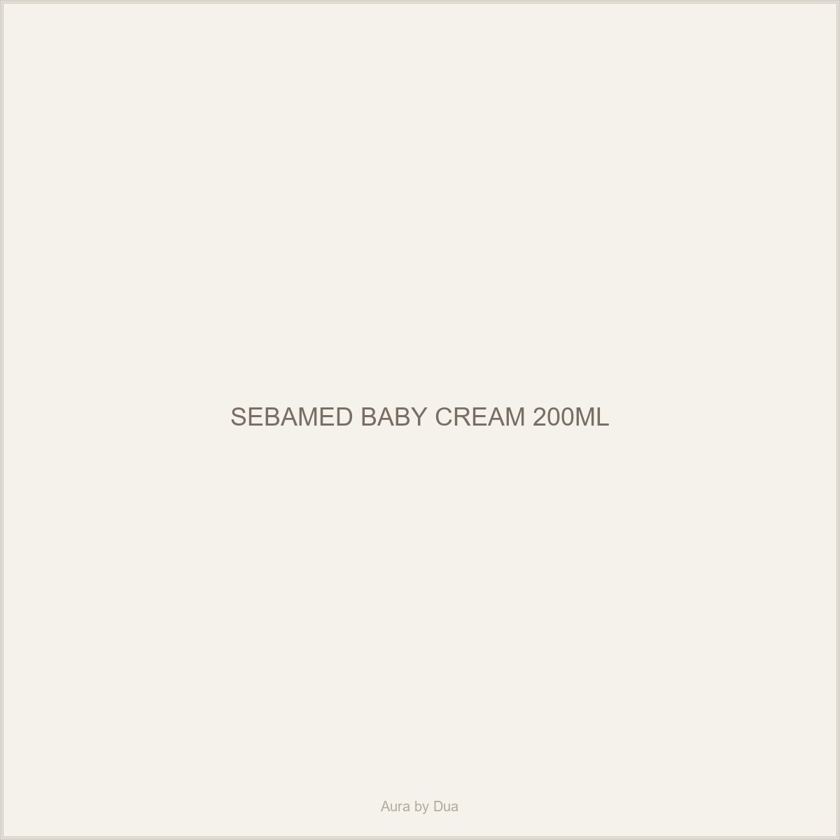 SEBAMED BABY CREAM 200ML
