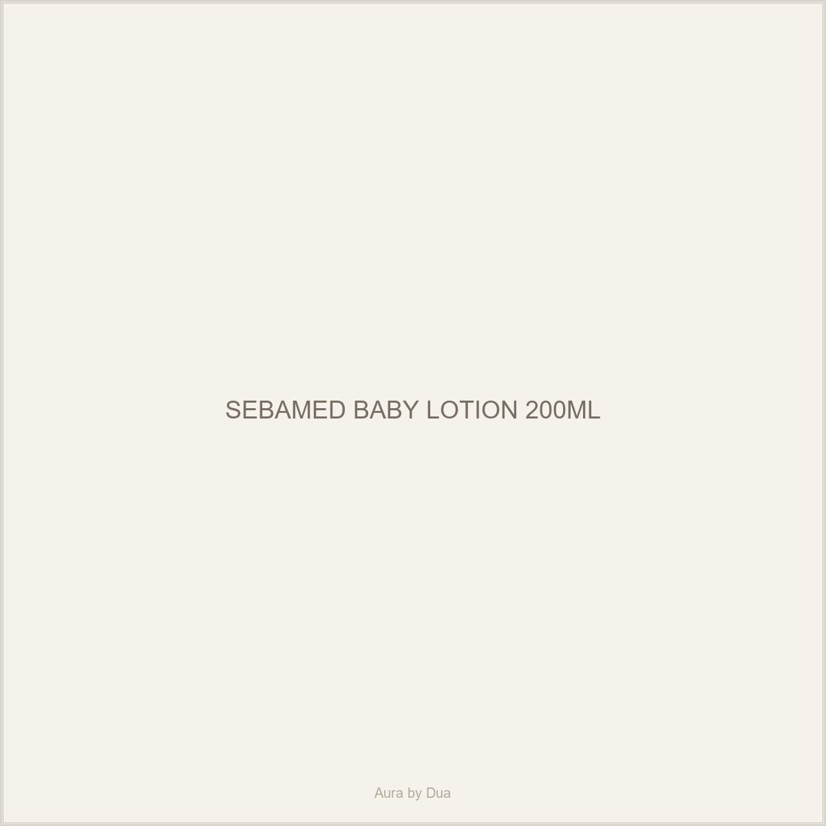 SEBAMED BABY LOTION 200ML