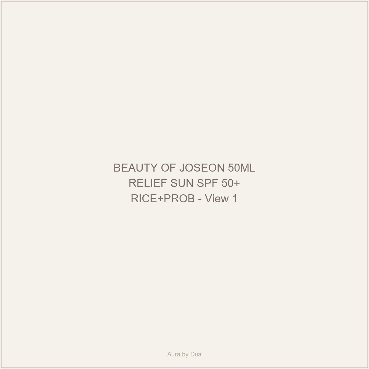 BEAUTY OF JOSEON 50ML RELIEF SUN SPF 50+ RICE+PROB