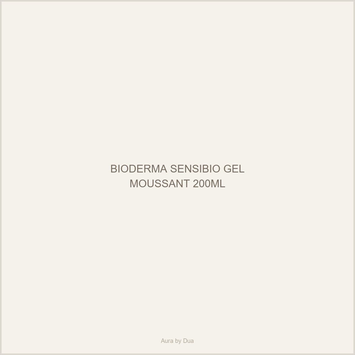 BIODERMA SENSIBIO GEL MOUSSANT 200ML