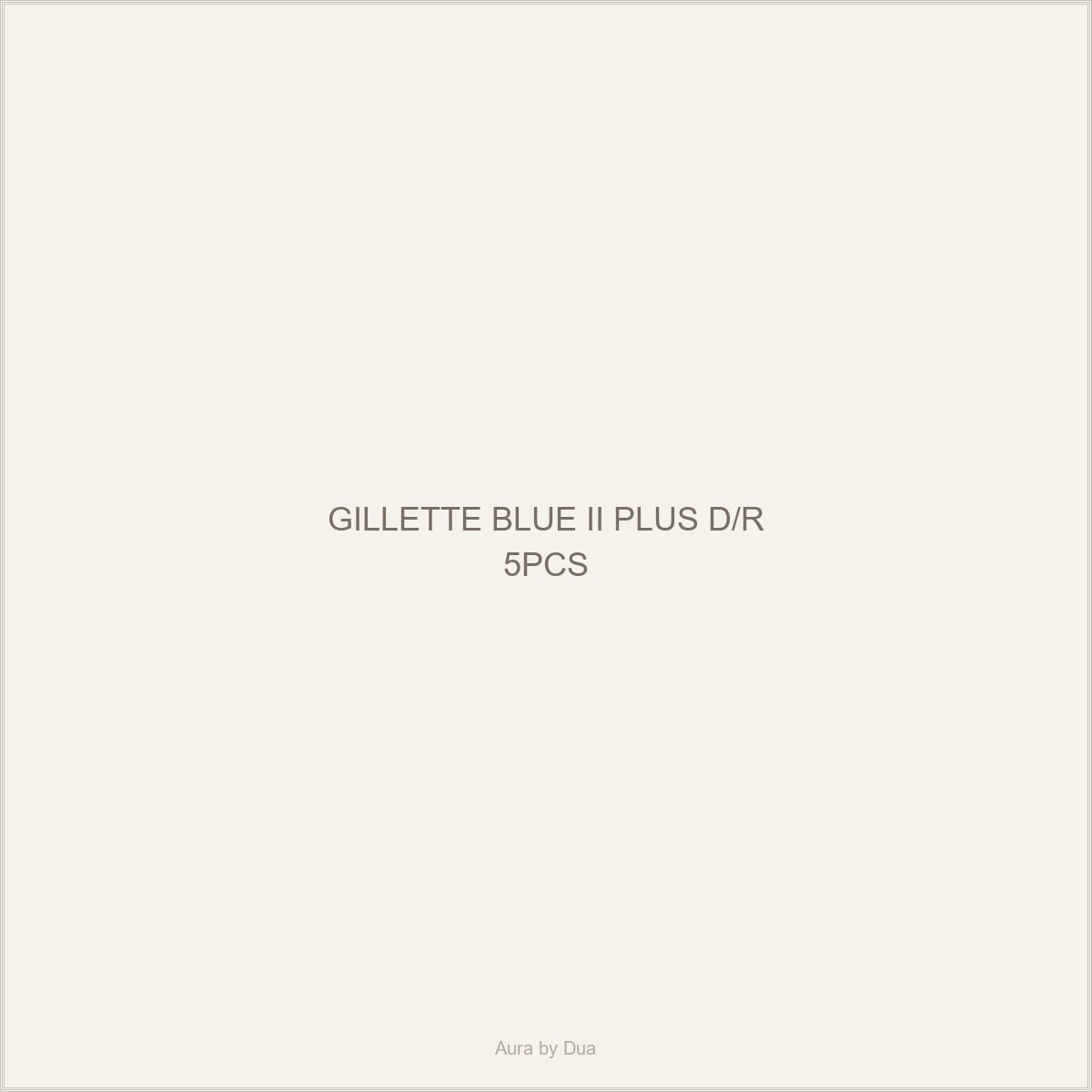 GILLETTE BLUE II PLUS D/R 5PCS