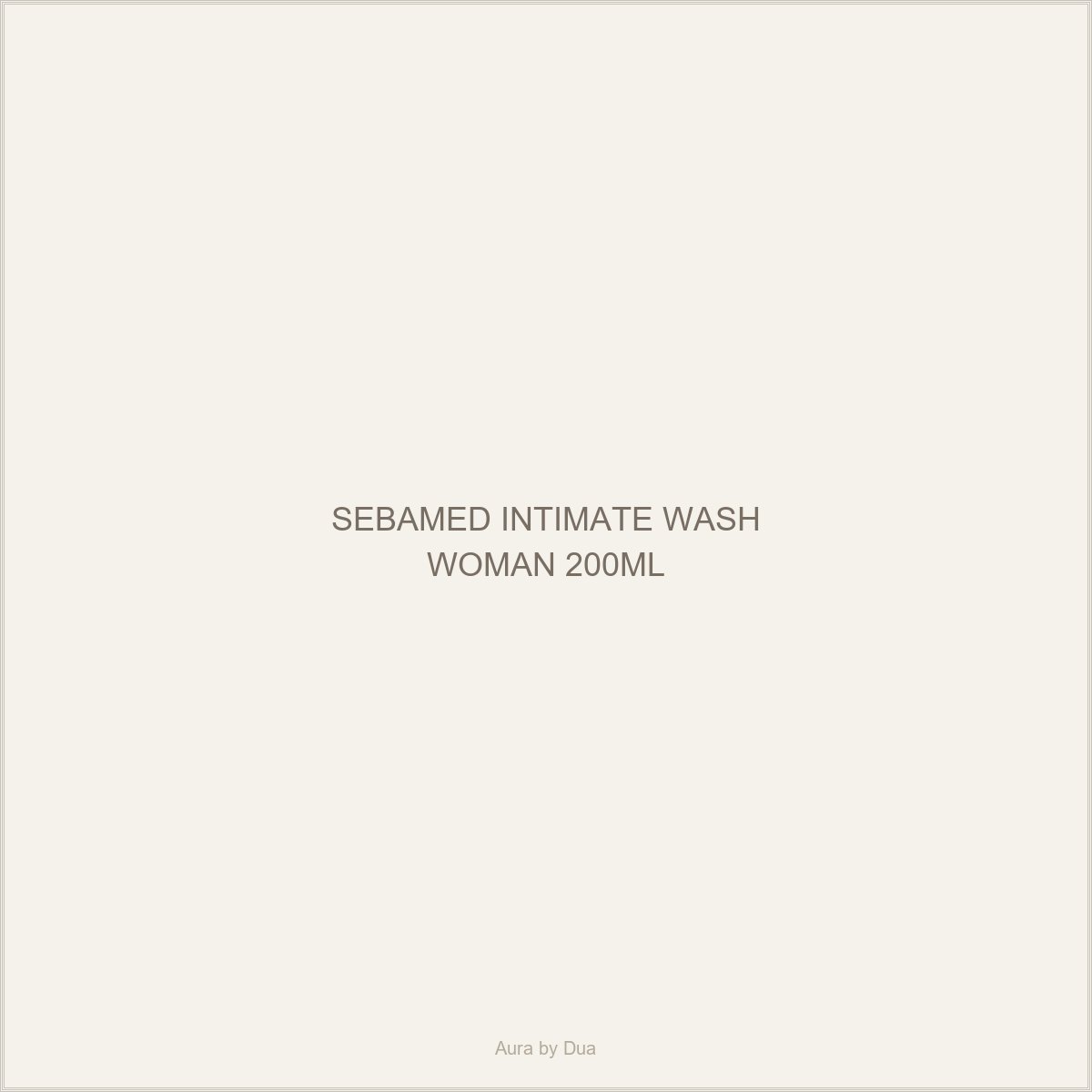 SEBAMED INTIMATE WASH WOMAN 200ML