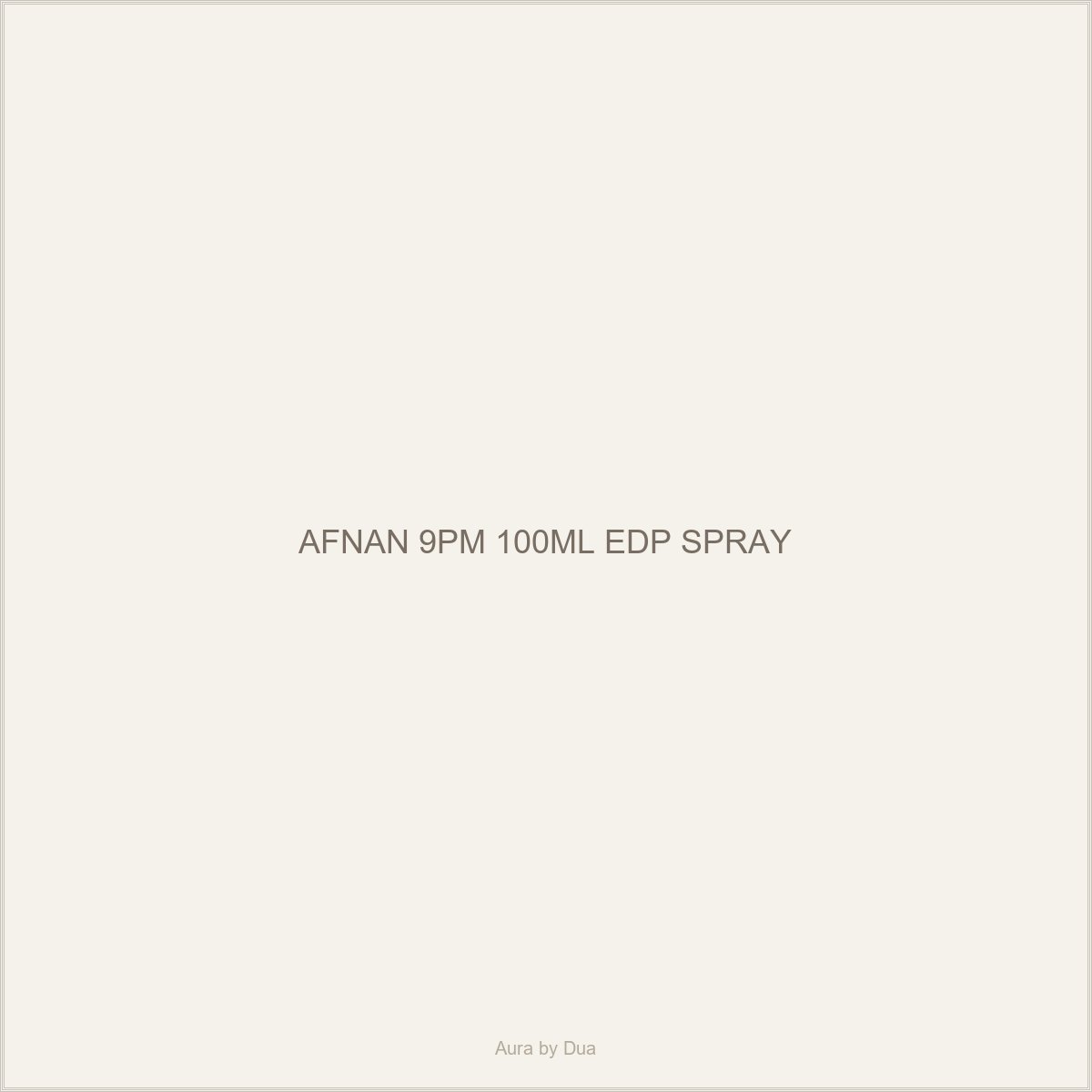 AFNAN 9PM 100ML EDP SPRAY