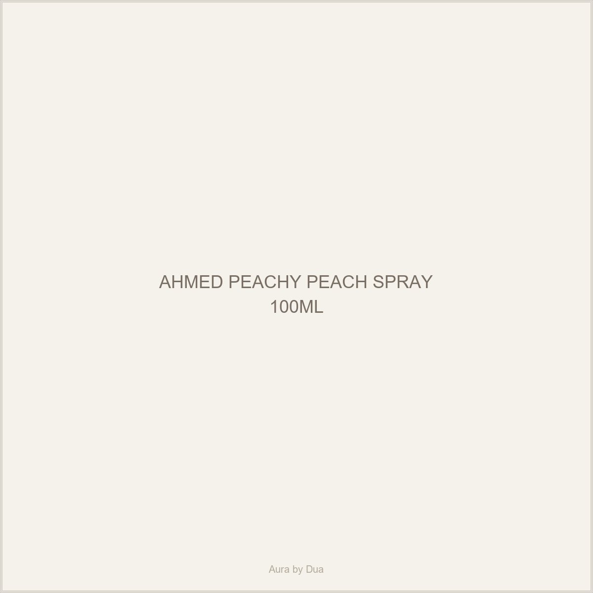 AHMED PEACHY PEACH SPRAY 100ML