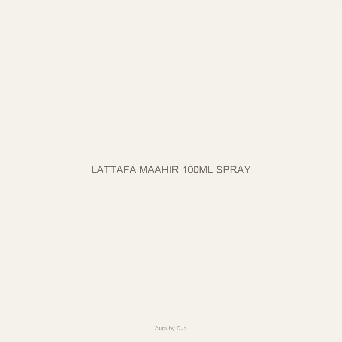 LATTAFA MAAHIR 100ML SPRAY