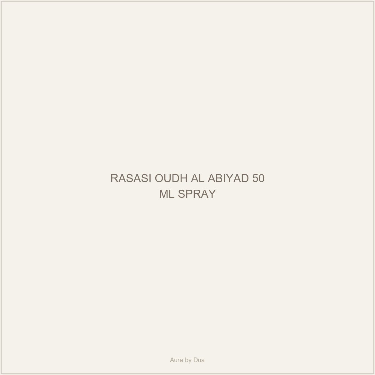 RASASI OUDH AL ABIYAD 50 ML SPRAY