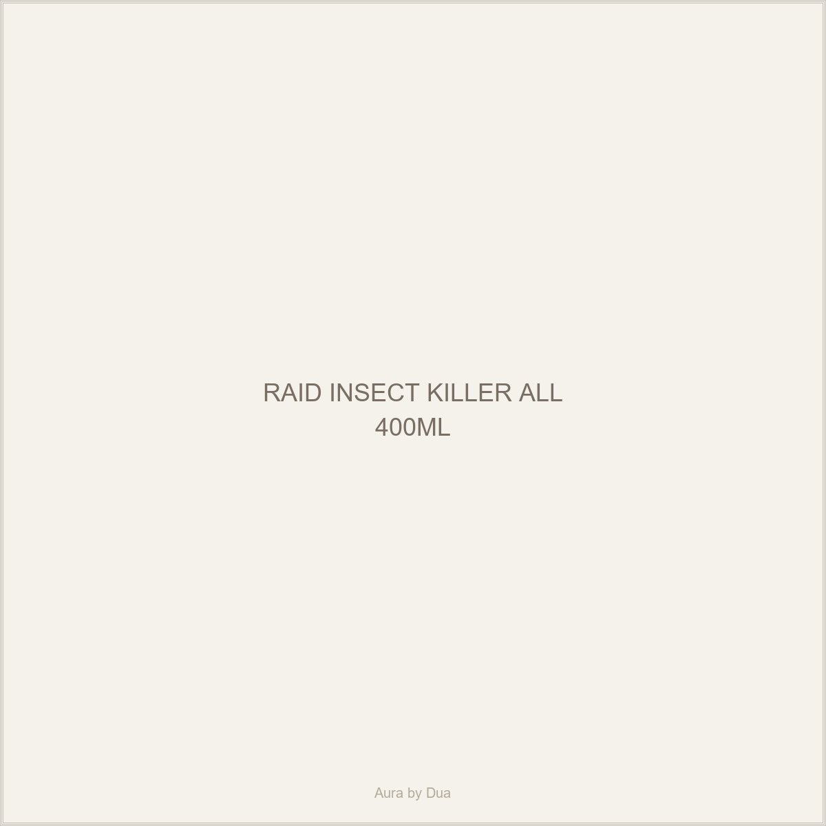 RAID INSECT KILLER ALL 400ML